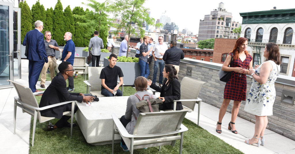 rooftop networking event