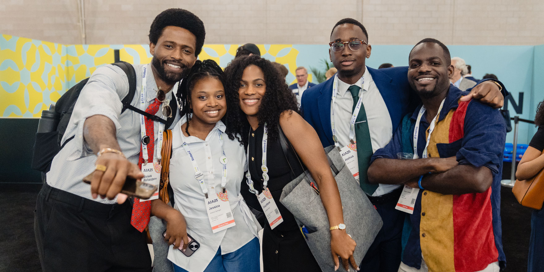 Attendees enjoying AIA conference